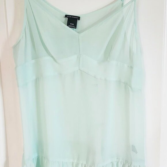 2 piece sheer flowy silk top - Picture 3 of 4